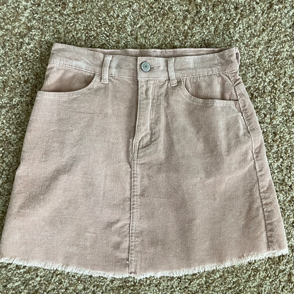Dusty Pink Corduroy Skirt!
